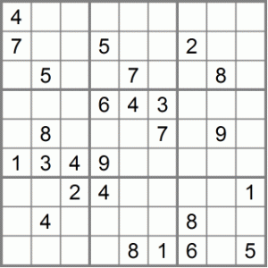 sudoku srednje 2