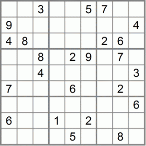 sudoku srednje 3